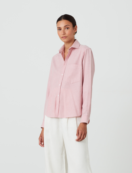 The Classic: Fine Brushed, Dusty Pink – With Nothing Underneath