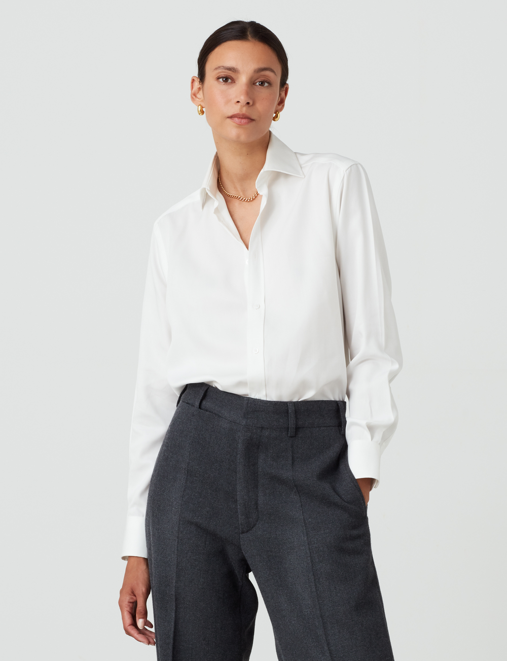 The Boyfriend: Tencel™ Lyocell, Off-White