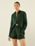 The Boxer: Linen, Hunter Green