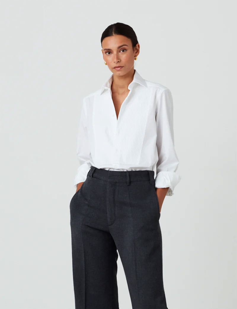 The Dress Shirt: Poplin, White – With Nothing Underneath