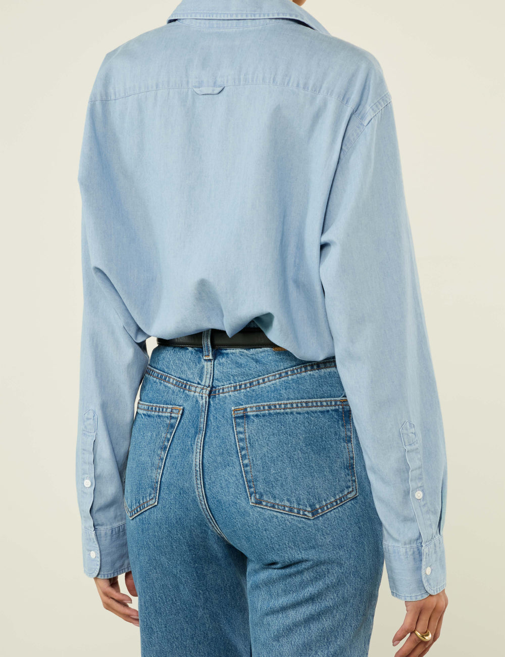 The Oversized: Chambray, Light Blue