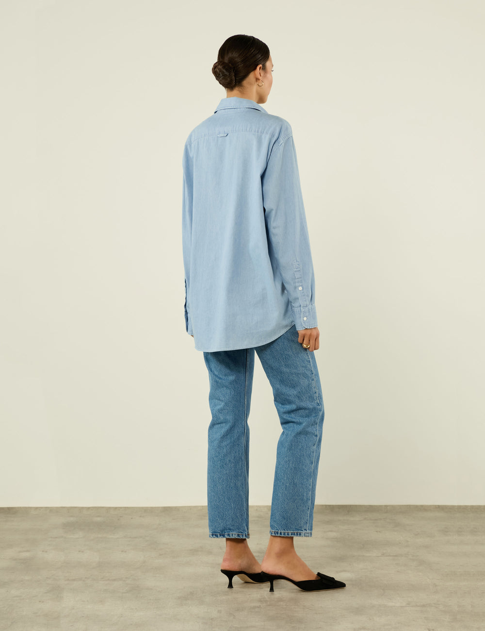 The Oversized: Chambray, Light Blue