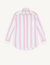 The Boyfriend: Weave, Grapefruit Pink Stripe