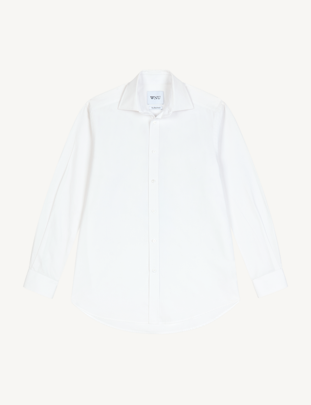 The Boyfriend: Fine Poplin, White