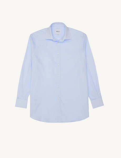 WNU Women's Blue Poplin Boyfriend Shirt | With Nothing Underneath