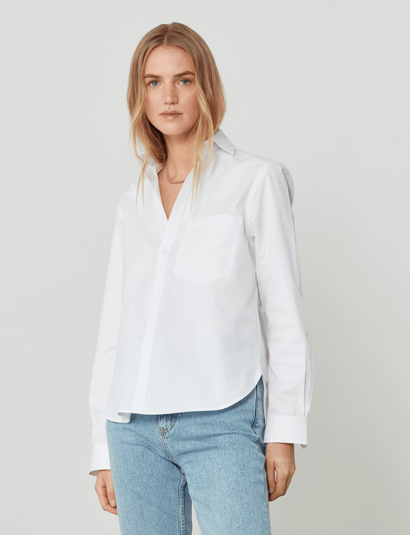 The Classic: Fine Poplin, White – With Nothing Underneath