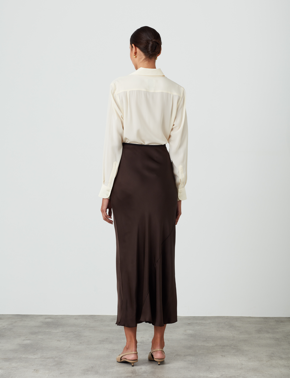 The Boyfriend: Silk Crepe de Chine, Cream