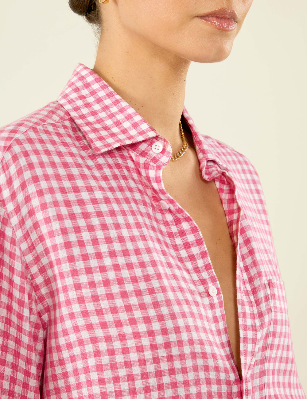 The Classic: Linen, Red Gingham