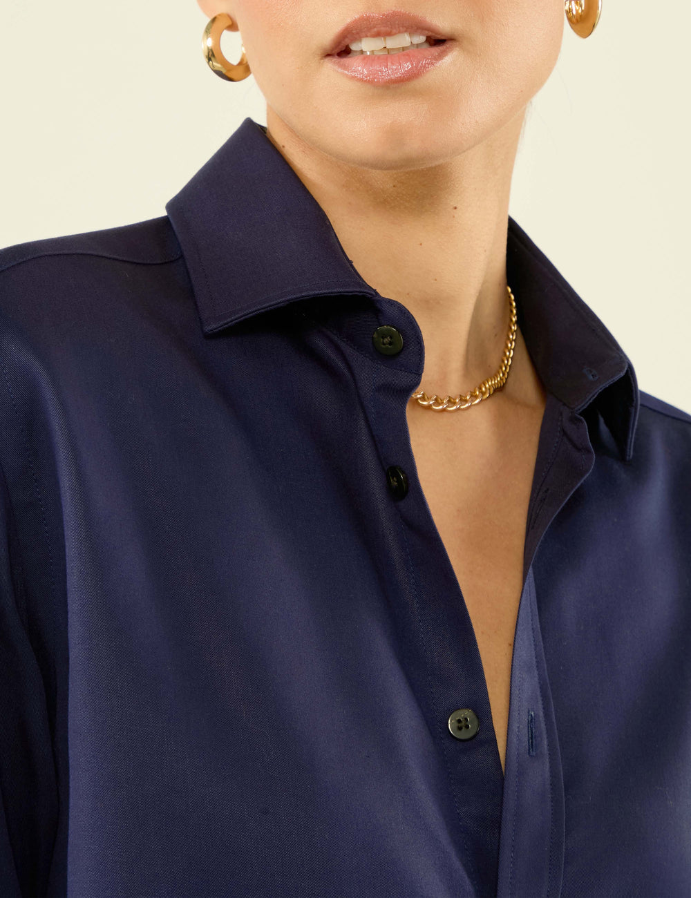 The Classic: Tencel, Navy Blue