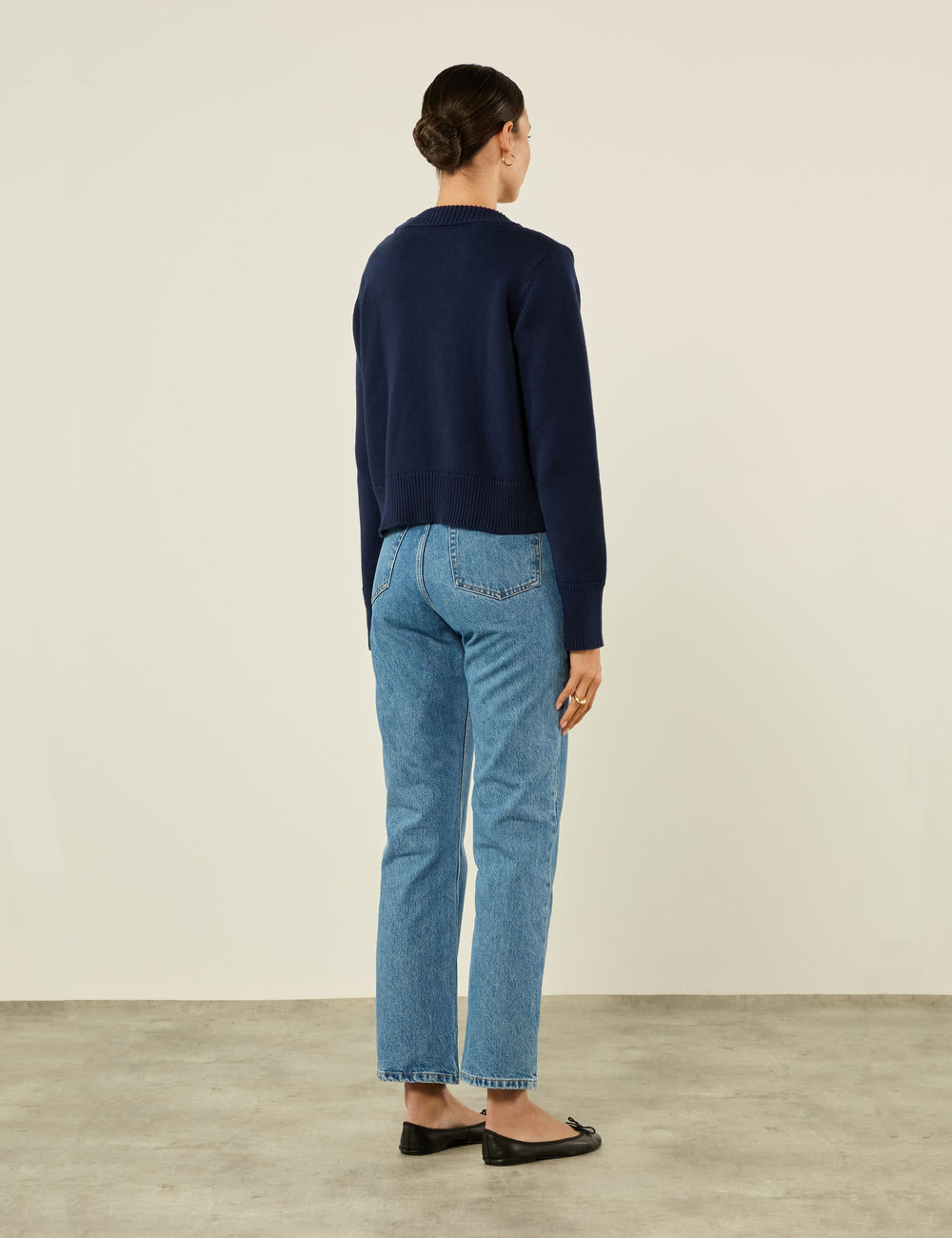 Devon Jumper: Cotton, Navy