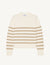 Devon Jumper: Cotton, Latte Stripe