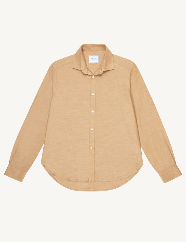 The Classic: Fine Brushed, Caramel Shirt