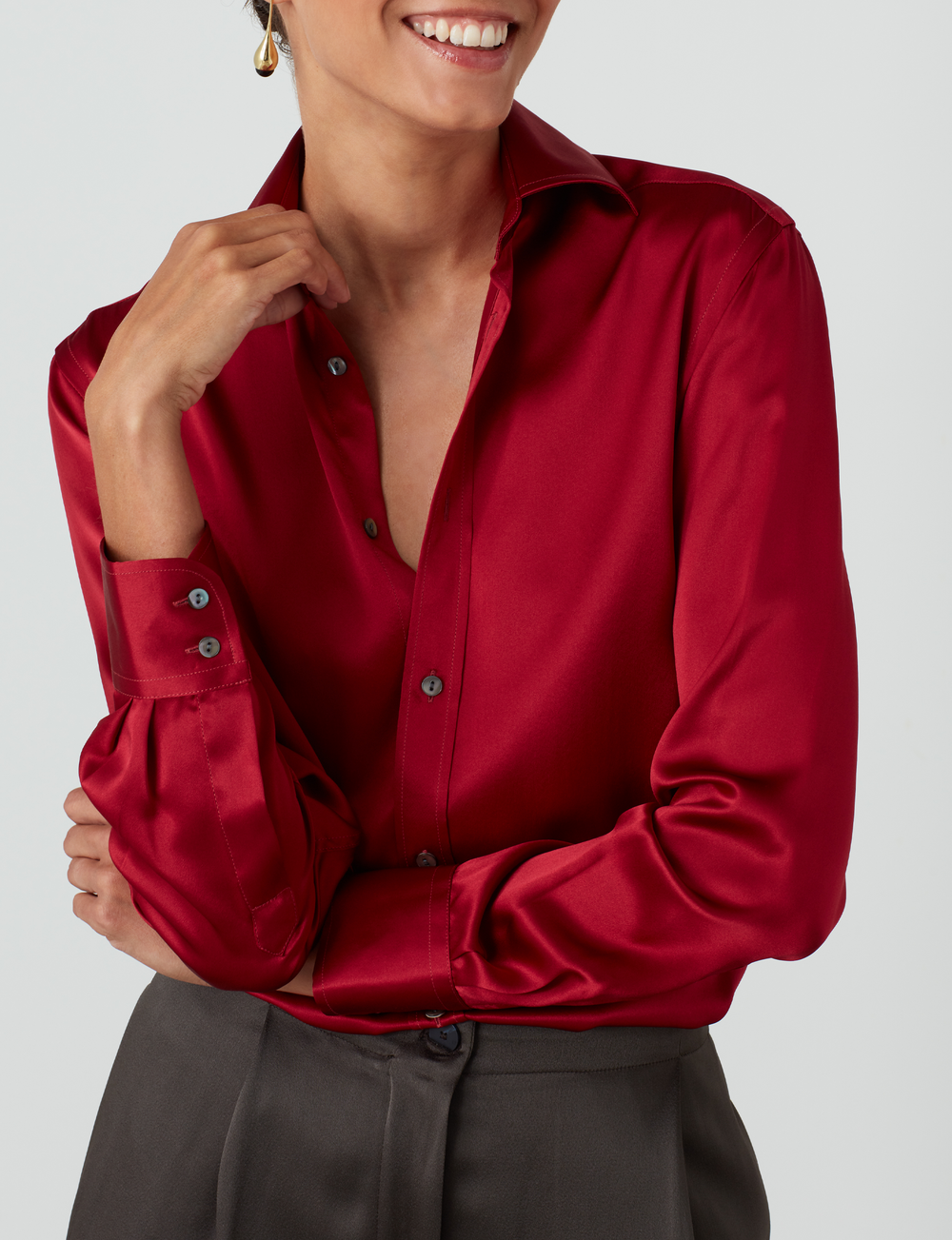 The Boyfriend: Silk Satin, Garnet