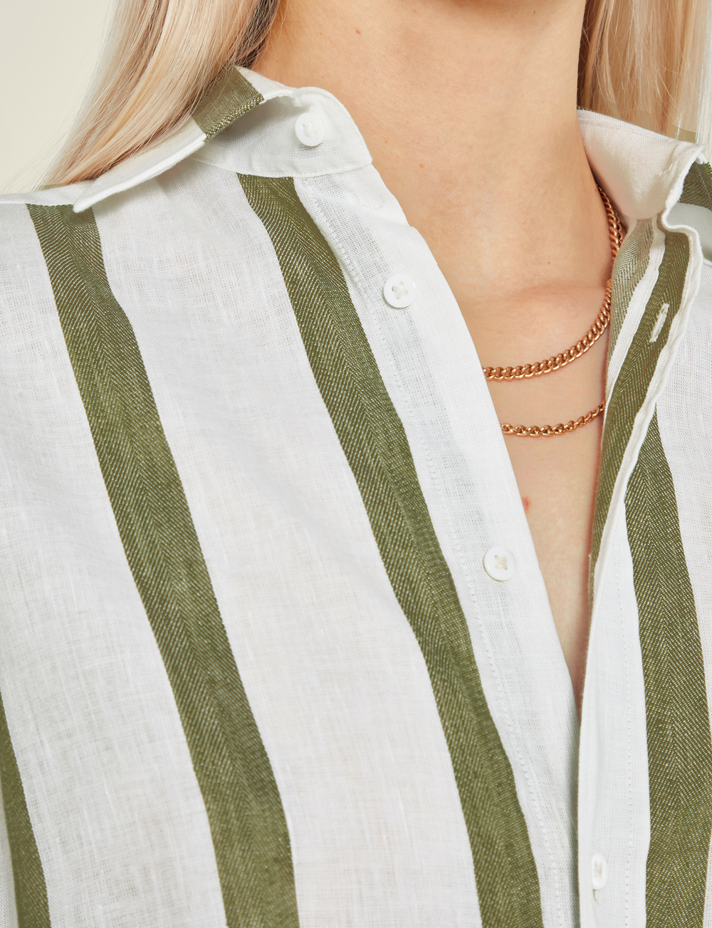 The Boyfriend: Weave, Khaki Stripe