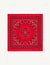 Neckerchief: Cotton, Red Paisley