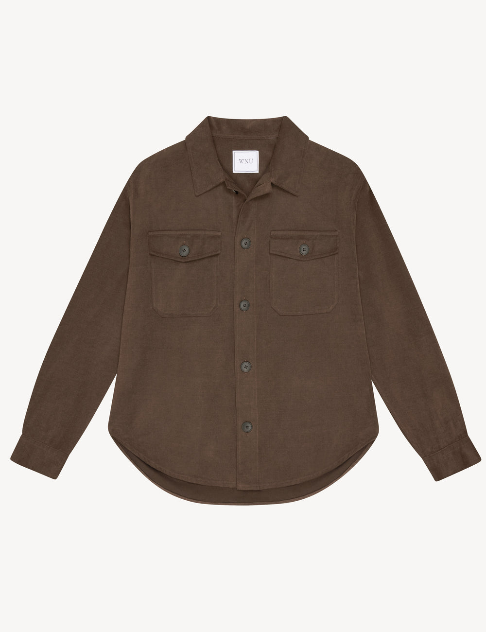 Stow Overshirt: Brushed Twill, Mocha