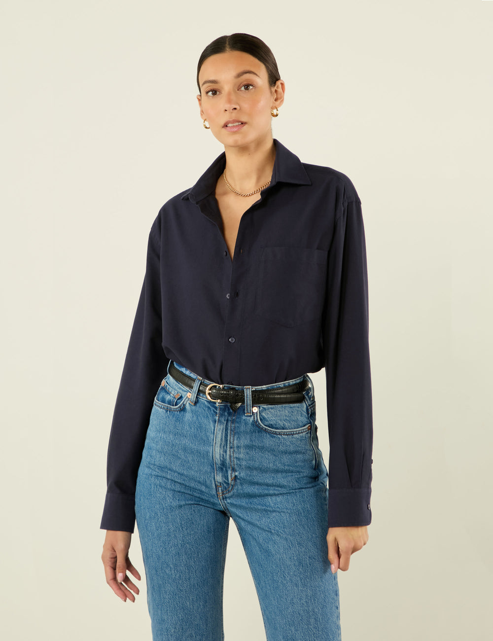 The Oversized: Oxford, Navy Blue