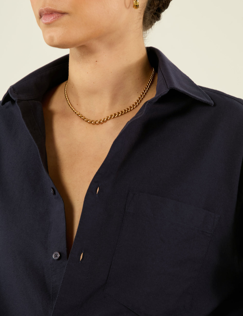 The Oversized: Oxford, Navy Blue