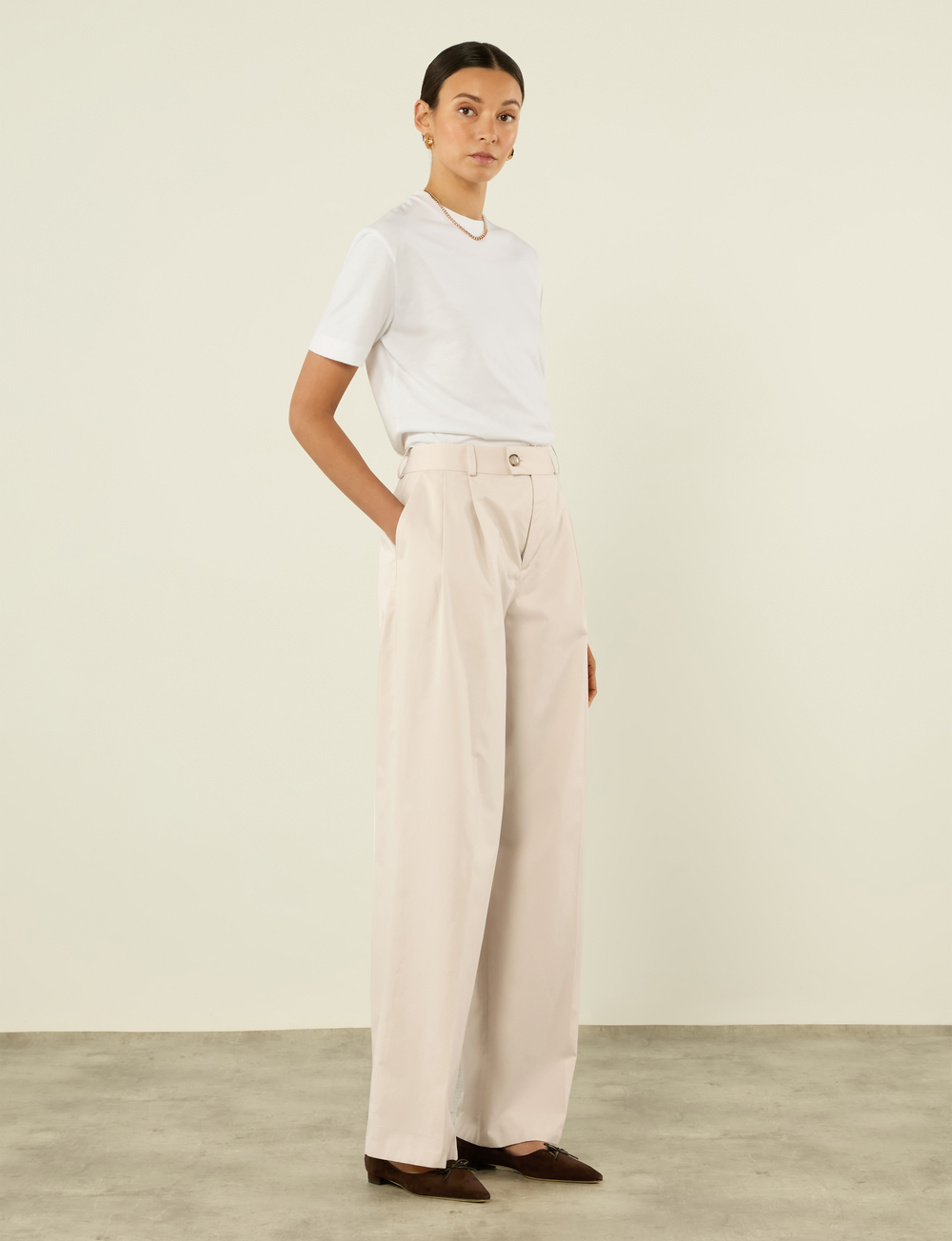 Rampling Trouser: Cotton, Fawn