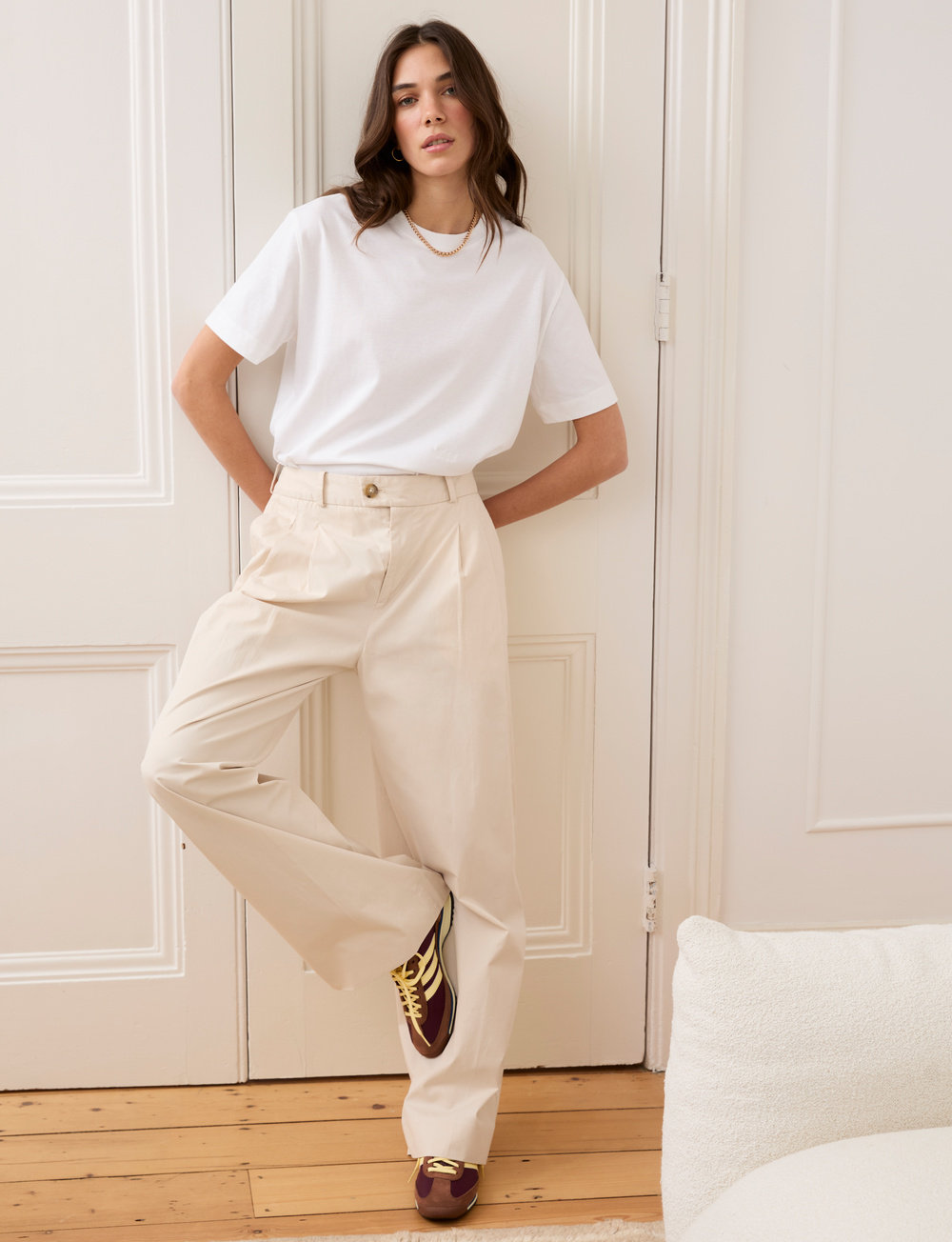 Rampling Trouser: Cotton, Fawn