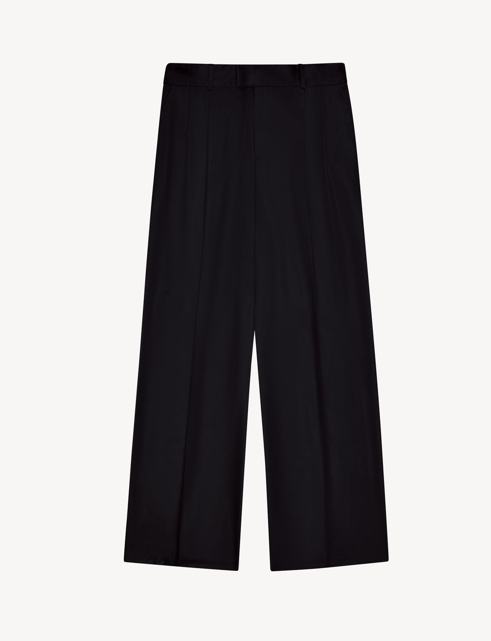 Rampling Trouser: Tencel Satin, Black