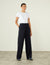 Rampling Trouser: Wool, Navy Blue