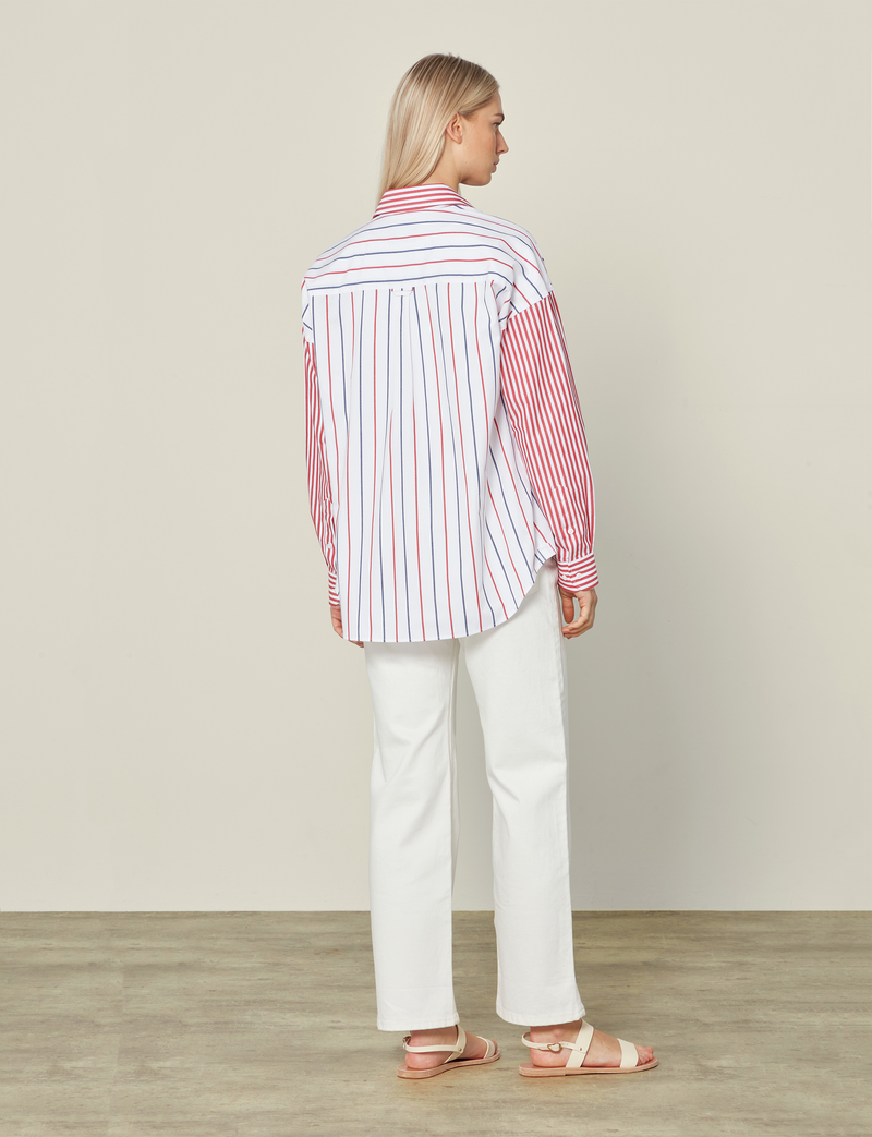 The Weekend: Fine Poplin, Red Patchwork