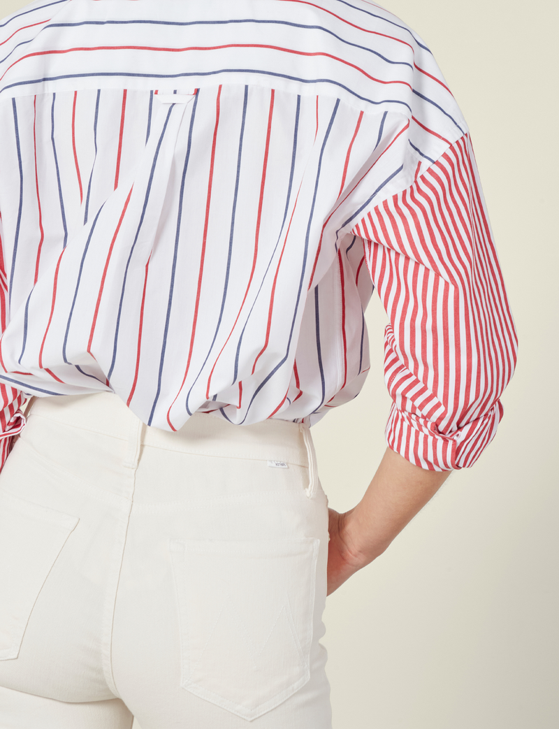 The Weekend: Fine Poplin, Red Patchwork