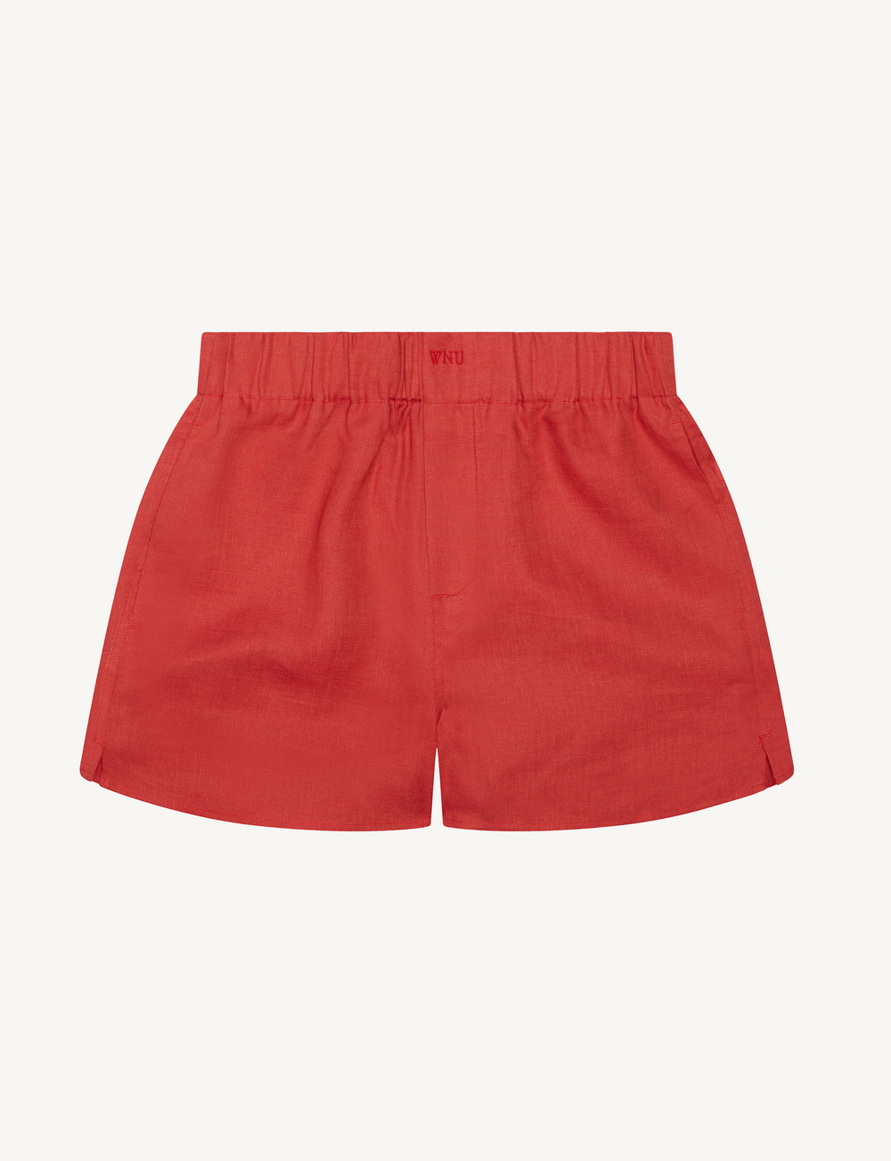 The Boxer: Linen, Cardinal Red