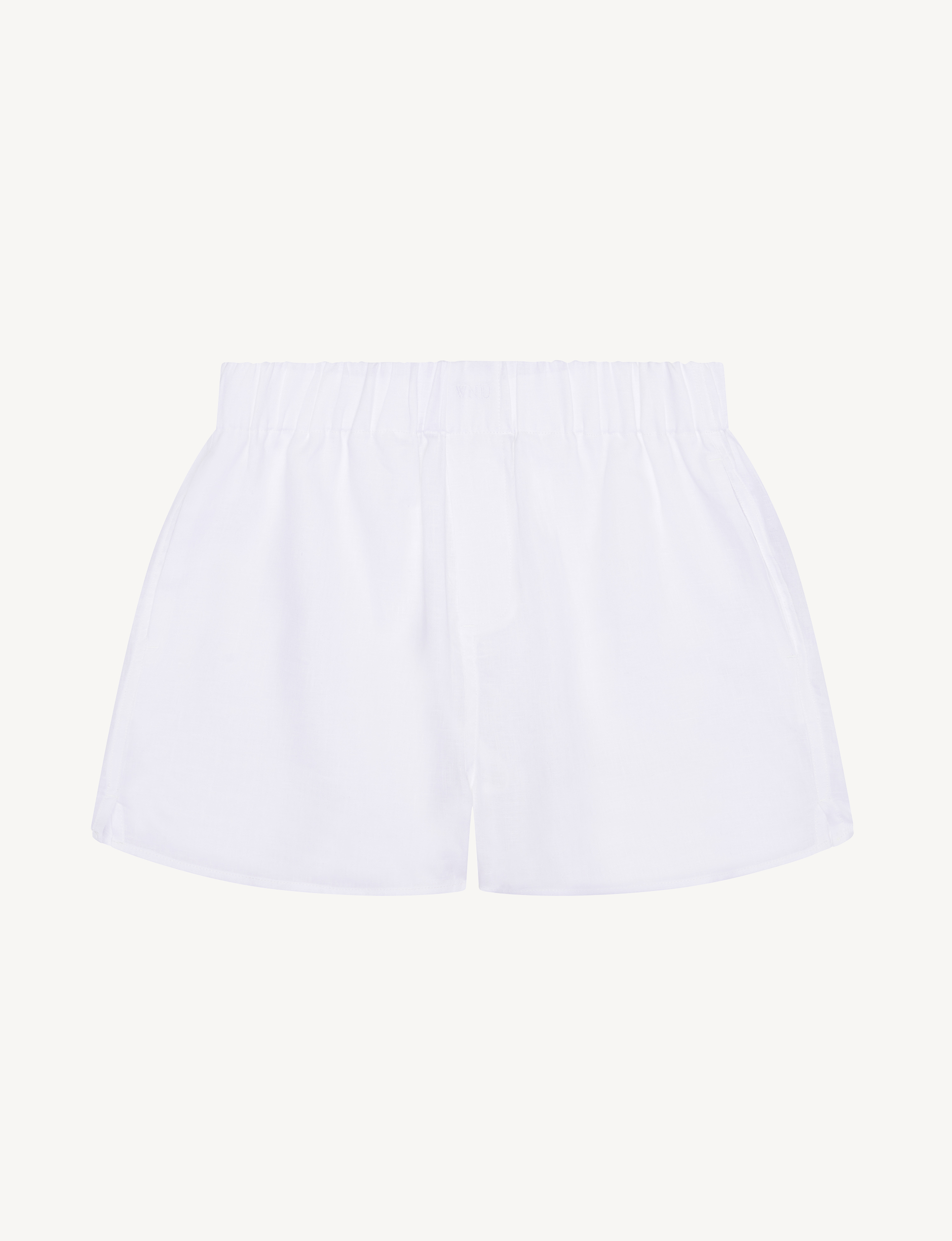 The Boxer: Linen, White – With Nothing Underneath