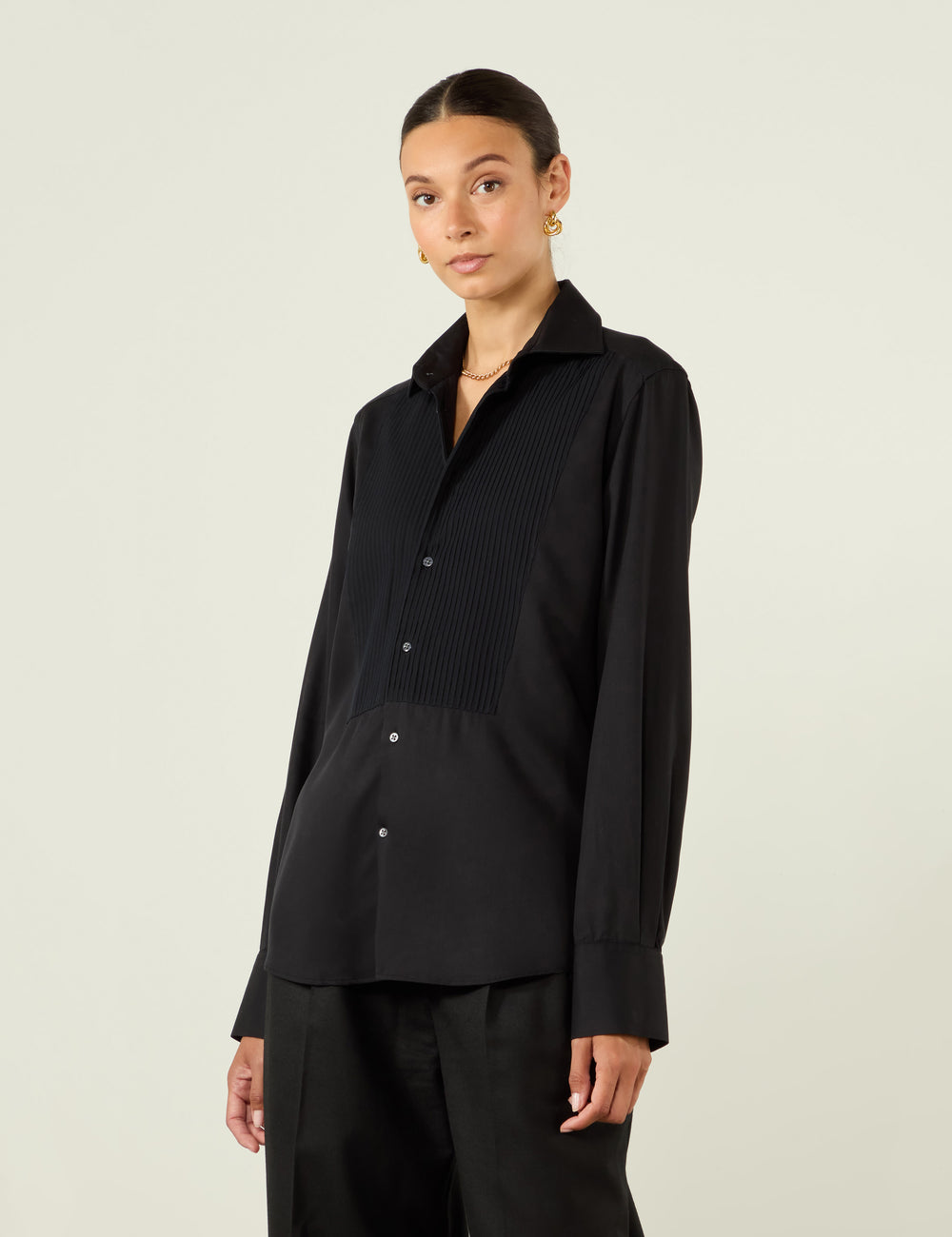 The Dress Shirt: Tencel, Black