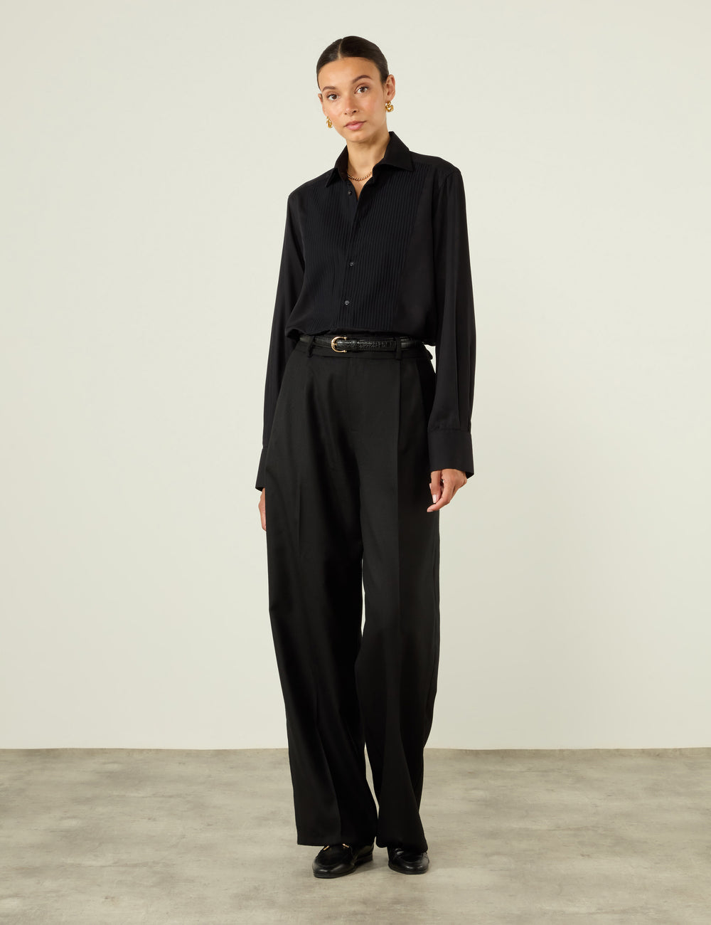 The Dress Shirt: Tencel, Black