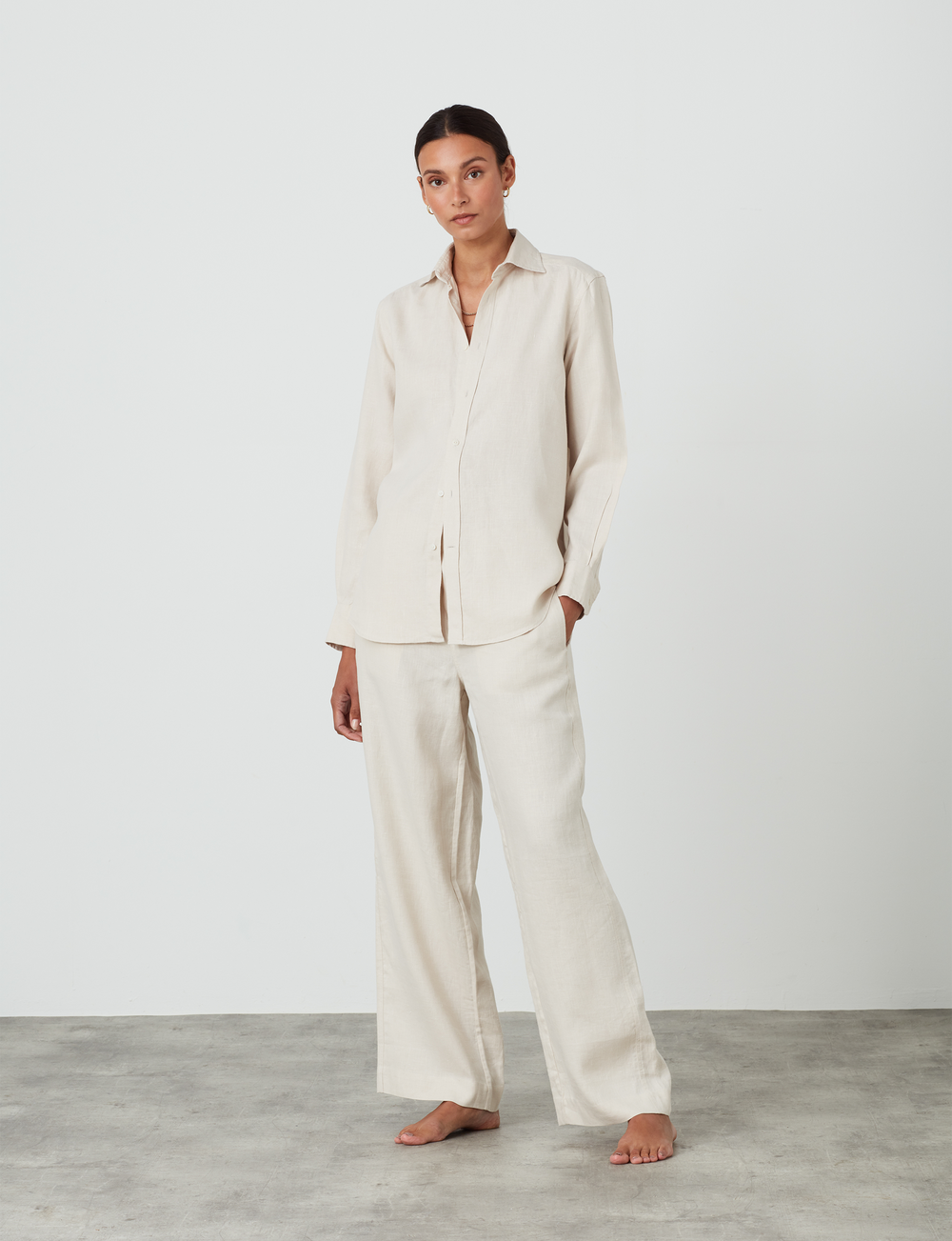 The Palazzo Set: Hemp, Parchment