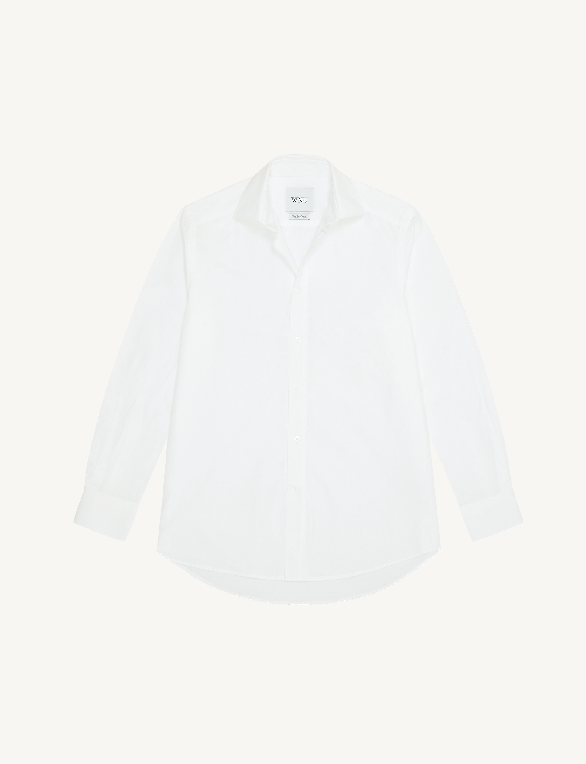 WNU Women's White Poplin Boyfriend Shirt | With Nothing Underneath