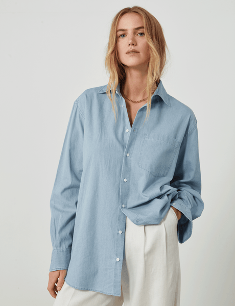 Chessie: Chambray, Light Blue – With Nothing Underneath