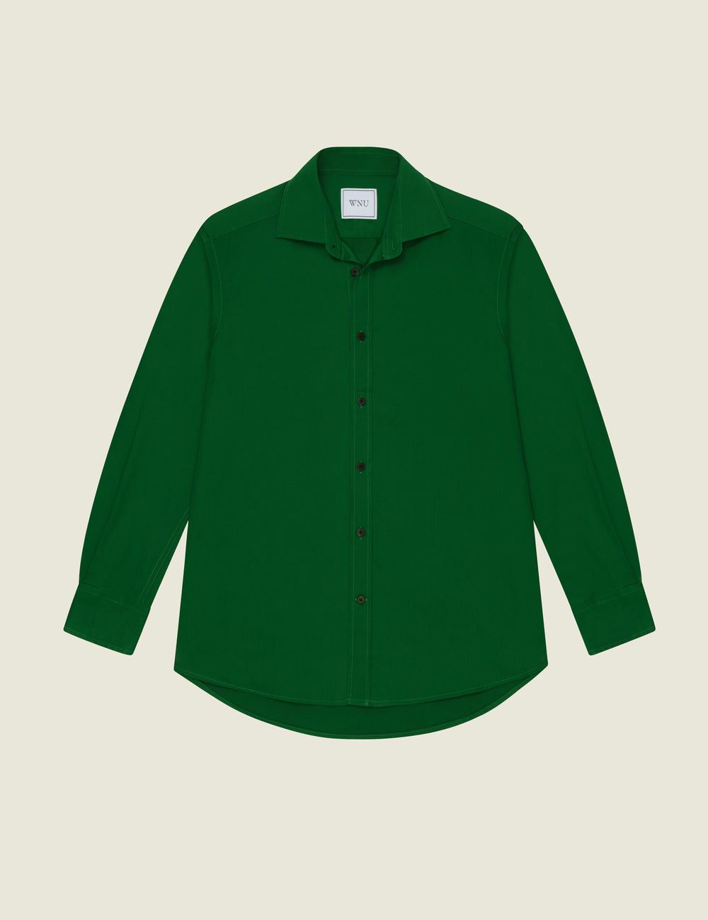 The Boyfriend: Fine Poplin, Emerald Green