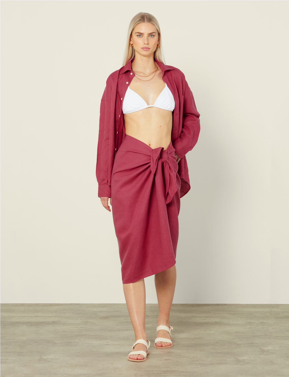 The Sarong: Hemp, Raspberry