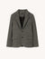 Hutton Blazer: Wool, Grey Herringbone