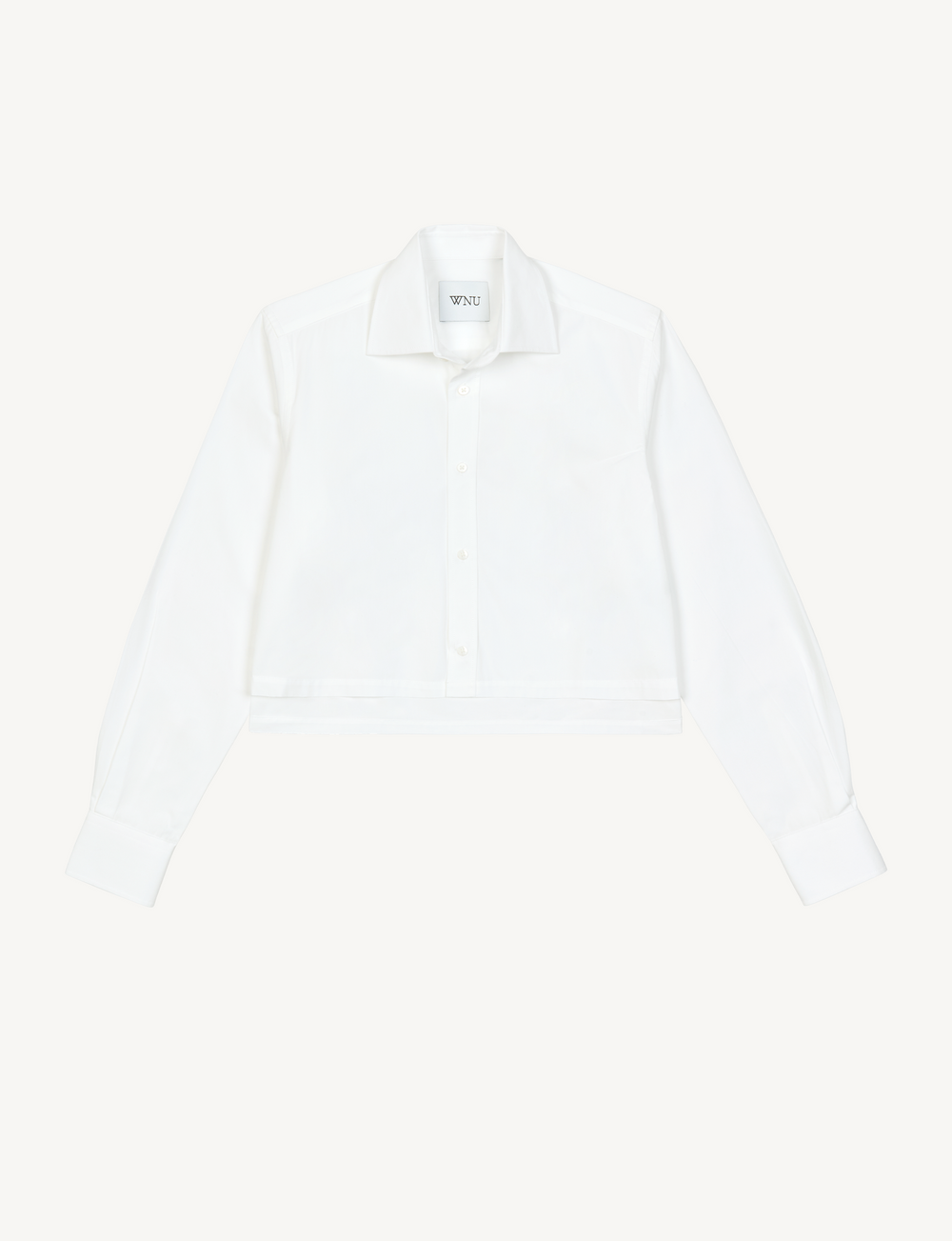 The Cropped: Poplin, White