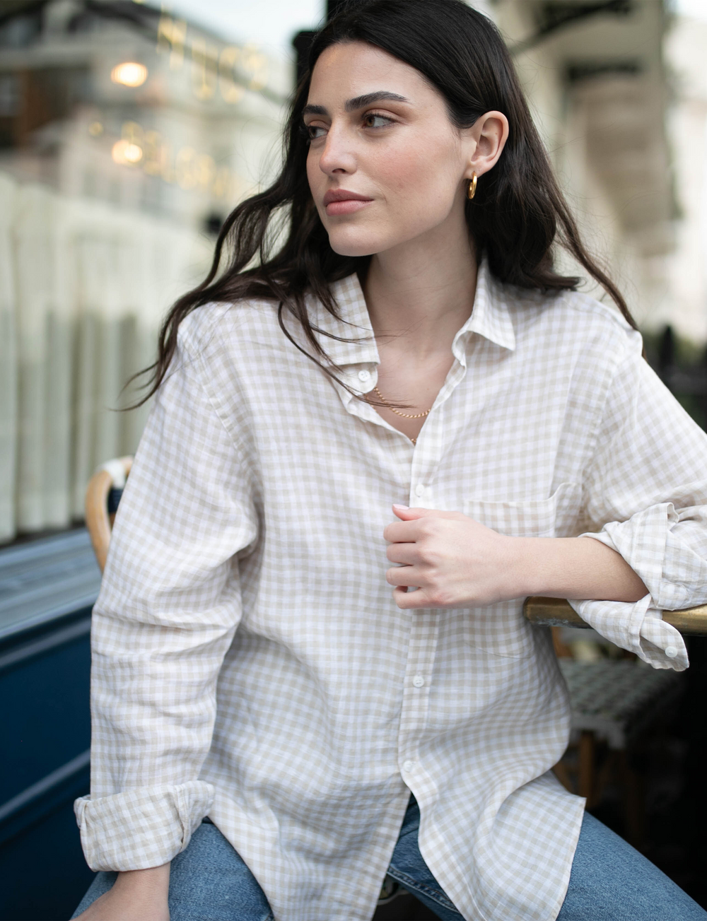 The Classic: Linen, Oat Gingham