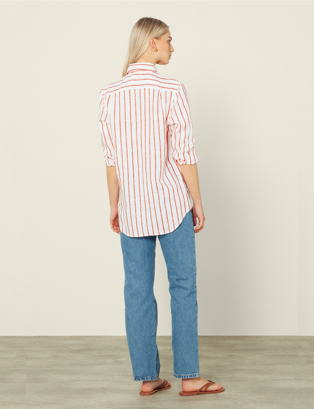 The Boyfriend: Linen, Red Stripe