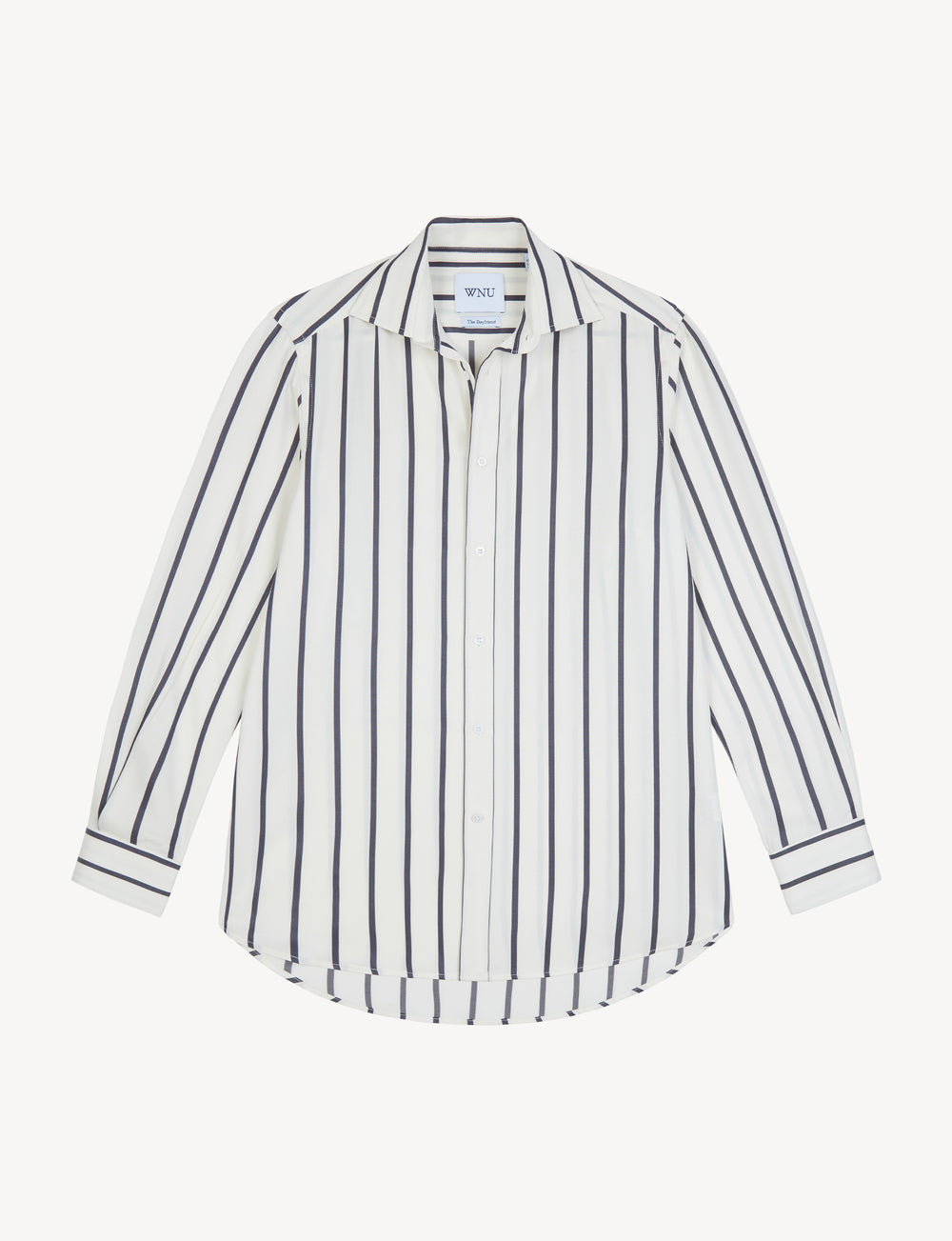 The Boyfriend: Tencel, Charcoal Stripe