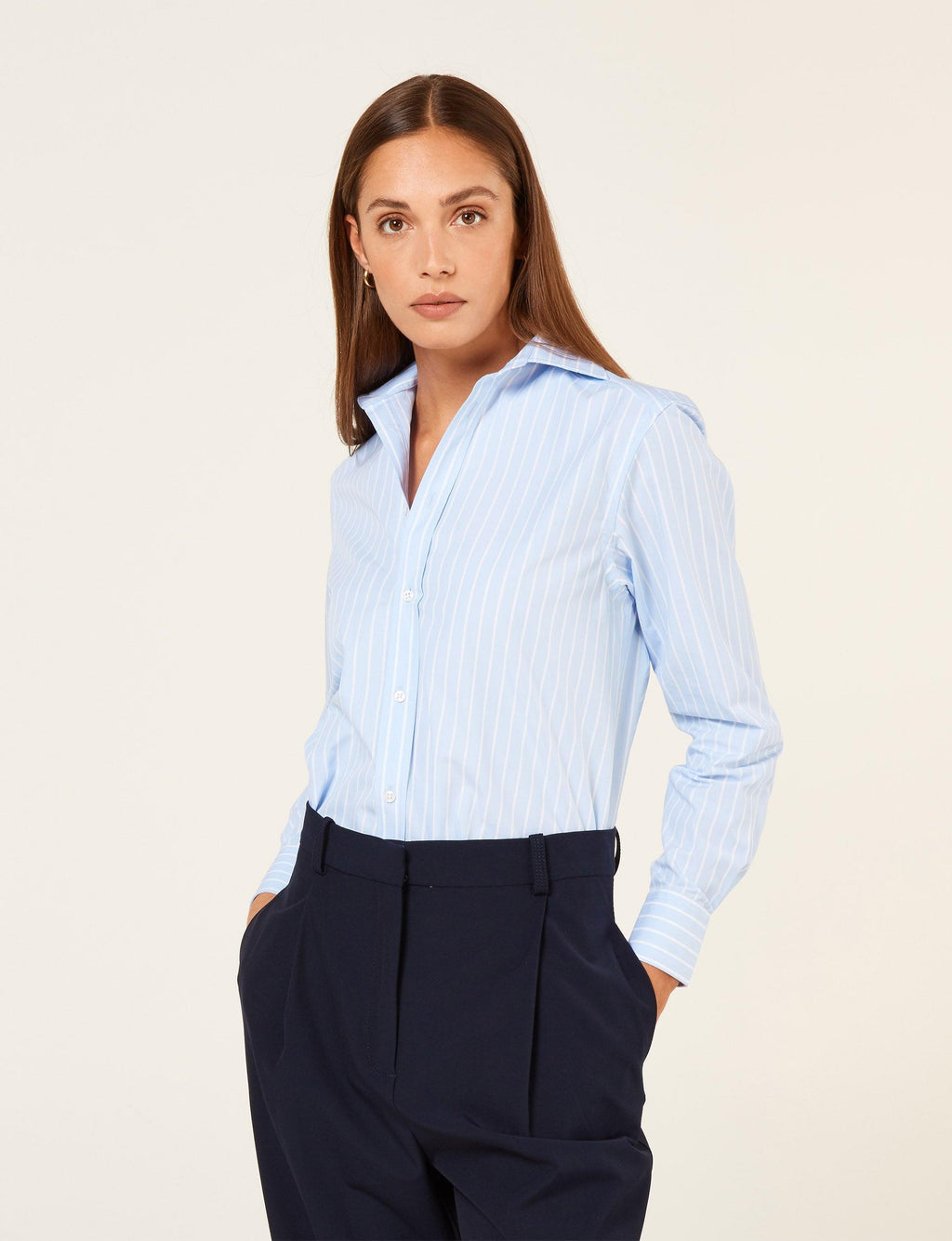 Slim Fit: Shirt in a clean look Blue  s.Oliver Mens Business wear · DNA  Band